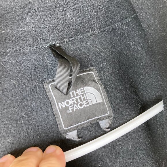The North Face Polartec Men Sz L Black Denali Fleece Jacket Full Zip White Logo - Picture 6 of 9